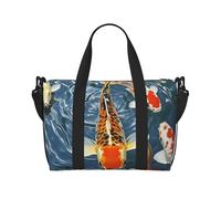 Sac de sport avec motif drapeau grec pour homme et femme, sac de voyage avec compartiment à chaussures, sac d'entraînement, Poissons carpes koï fantaisie du Japon, Taille unique, Sac de voyage