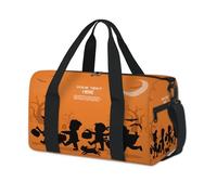 Sac de sport avec motif Happy Halloween pour le week-end, sac fourre-tout, sac de sport, sac fourre-tout décontracté pour enfants, filles, garçons, femmes, hommes