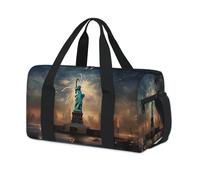 Sac de sport avec motif paysage de New York, pour le week-end, sac fourre-tout décontracté, pour enfants, filles, garçons, femmes, hommes