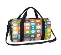 Sac de sport avec panneau d'éducation mathématique, sac de w nd, sac fourre-tout décontracté, sac de voyage, sac de sport pour enfants, filles, garçons, femmes, hommes