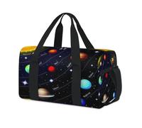 Sac de sport avec planètes solaires et galaxie pour le w nd, sac fourre-tout décontracté pour voyage, gym, enfants, filles, garçons, femmes et hommes