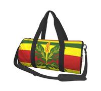 Sac de sport avec poche humide et compartiment à chaussures pour homme et femme Motif flamant rose ananas, Drapeau hawaïen indien, Taille unique, Sac de voyage