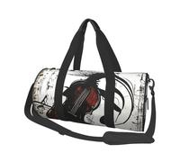 Sac de sport avec poche humide et compartiment à chaussures pour homme et femme Motif schnauzer, Art musical, Taille unique, Sac de voyage