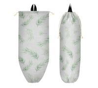 Sac de sport avec poches zippées pour adultes, fête, natation, Noël, aiguilles de pin gris clair vert