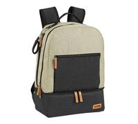 Sac de Sport avec Porte-Chaussures Safta Beige Gris foncé