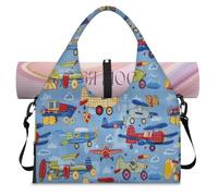 Sac de sport avions avec compartiment à chaussures, sac fourre-tout pour la gym, le yoga, les voyages, couleur, L, Sac de voyage