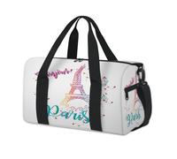 Sac de sport Bonjour Tour Eiffel pour enfants, filles, garçons, femmes, hommes, tour Eiffel, Paris pour la nuit, le week-end, sac de voyage, sac de sport décontracté
