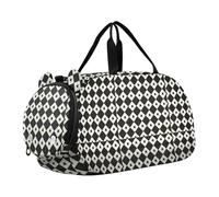 Sac de sport Buffalo à carreaux ivoire noir pour enfants avec compartiment à chaussures grande capacité pour la pratique scolaire, le sport, les voyages bolsos de viaje para hombre