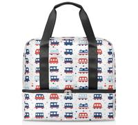 Sac de sport Color Train pour femmes, hommes, garçons et filles, 21 L, sac fourre-tout séparé pour voyage, gym, yoga, couleur, Big, Organiseur de sac