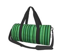 Sac de sport coloré avec poche humide et compartiment à chaussures, sac de voyage pour homme et femme Motif cupcakes Happy Birthday, Rayures vertes classiques., Taille unique, Sac de voyage