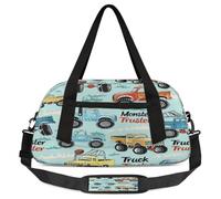 Sac de sport coloré en forme de camion pour enfants, garçons et filles, adolescents, sac de sport pour le week-end, les voyages, la gymnastique, la danse et le ballet, multicolore