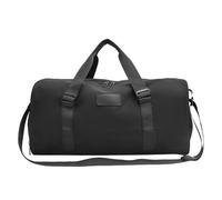 Sac de sport compact et léger - Séparation sèche et humide - Intérieur spacieux - Multifonctionnel - En nylon résistant à l'eau - Pour les voyages courts et la salle de sport, Noir , One Size