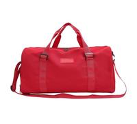 Sac de sport compact et léger - Séparation sèche et humide - Intérieur spacieux - Multifonctionnel - En nylon résistant à l'eau - Pour les voyages courts - Avec nylon renforcé, Rouge, One Size