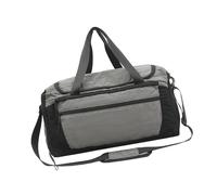 Sac de sport compact résistant à l'eau - Sac à bandoulière décontracté pour gym, entraînement, escapade, compartiments de rangement organisés, gris, Beauté de masse