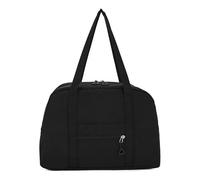 Sac De Sport Composite Fabric Large Capacity Tote Bag Solid Color Zipper Versatile Fashion Handbag Soft Popular Shoulder pour Les Voyages(Black)