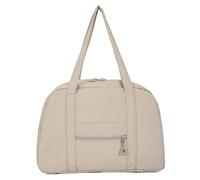 Sac De Sport Composite Fabric Large Capacity Tote Bag Solid Color Zipper Versatile Fashion Handbag Soft Popular Shoulder pour Les Voyages(Khaki)