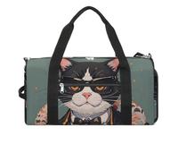 Sac de sport Cool Rich Gangster Boss Cat pour homme et femme, sac fourre-tout imperméable, grand sac de sport pour voyage et entraînement