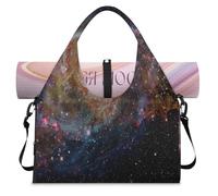 Sac de sport Cosmos Galaxy Nebula pour homme et femme avec compartiment à chaussures pour yoga, gym, voyage, couleur, L, Organiseur de sac
