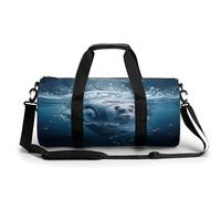 Sac de sport cylindrique avec sangles réglables pour homme et femme, chaussures laides, pour voyage, sport, entraînement, Rat mécanique sous-marin, 45x23x23CM, Sac de voyage