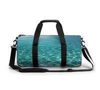 Sac de sport cylindrique, bleu Aqua Pool Water Print Fitness Bag,Sport Gym Bag,Sport Fitness Handbag,Sports Travel Duffel Bag, style, 45 cm/22,9 cm/22,9 cm, moderne, Style :, 17.7in/9in/9in, Moderne