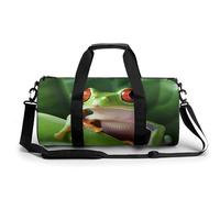 Sac de sport cylindrique léger pour homme et femme - Motif grenouille mignonne - Pour basket-ball, football, week-end, style 8, 45 cm/22,9 cm/22,9 cm, Style-8, 17.7in/9in/9in