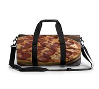 Sac de sport cylindrique léger pour homme et femme Motif pizza Pepperoni 3D 45 cm/22,9 cm/22,9 cm, Style :, 17.7in/9in/9in