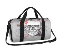 Sac de sport Day of The Dead avec imprimé tête de mort en sucre pour le week-end, sac fourre-tout décontracté, sac fourre-tout de voyage, sac de sport pour enfants, filles, garçons, femmes, hommes