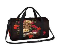Sac de sport Day of The Dead - Motif tête de mort - Pour le week-end - Style décontracté - Sac fourre-tout de voyage - Bagage de gym - Pour enfants, filles, garçons, femmes, hommes