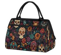 Sac de sport Day of The Dead Sugar Skull pour homme et femme, sac de sport de voyage, sac de voyage, sac de week-end, sac de nuit léger