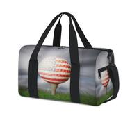 Sac de sport de golf avec drapeau américain, sac fourre-tout pour le week-end, sac de voyage, sac de sport pour enfants, filles, garçons, femmes et hommes