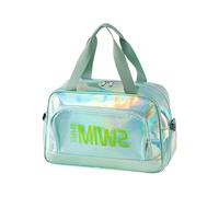 Sac de sport de grande capacité, sac de voyage, sac de plage, sac de fitness avec séparation sèche et humide, sac de natation, Vert