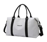 Sac de Sport de Gym, séparation Humide et Sec, Sac à Main de Voyage, de Yoga, de Camping en Plein air, Sac fourre-Tout for Week-End(White)