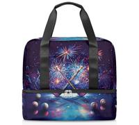 Sac de sport de hockey pour femmes et hommes Kirls Garçons Filles 21 L Sac fourre-tout séparé pour voyage, gym, yoga, couleur, Big, Organiseur de sac