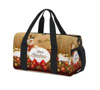 Sac de sport de Noël avec bonhomme de neige - Sac fourre-tout décontracté - Pour enfants, filles, garçons, femmes, hommes