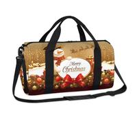 Sac de sport de Noël avec bonhomme de neige, sac fourre-tout décontracté pour enfants, filles, garçons, femmes, hommes