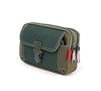 Sac de sport de téléphone mobile pour hommes, sac à main le portefeuille de téléphones à ceinture en toile, poche de téléphone mobile décontracté de poche de téléphone mobile décontracté (kaki, b)
