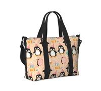Sac de sport de voyage à imprimé pingouin mignon pour femme, article personnel, week-end, sport, sac de sport pour homme et femme