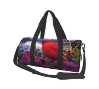 Sac de sport de voyage avec compartiment à chaussures, sac de sport léger pour la nuit, sac de week-end, violet Morning Glory, yoga, gym, sac de sport pour homme et femme