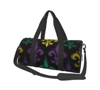 Sac de sport de voyage avec compartiment à chaussures, sac de week-end léger 3D Fleur de Lis Mardi Gras Yoga Gym Sports Sac pour homme et femme