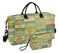 Sac de sport de voyage avec imprimé intégral - Forme convertible - Rangement facile pour le sport et la salle de sport, Glace drôle de softball qui coule avec saupoudrer, one size, Rétro