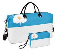 Sac de sport de voyage avec séparateur en maille imprimée - Grande capacité - Organiseur de toilette, Drapeau de la ville Salt Lake City Utah 2020, one size, Rétro