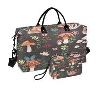 Sac de sport de voyage, champignons, escargots, papillon pour femme et homme, sac fourre-tout, multicolore