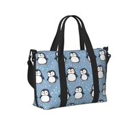 Sac de sport de voyage imprimé pingouin mignon pour femme, article personnel pour la nuit, le week-end, le sport, sac de sport pour homme et femme