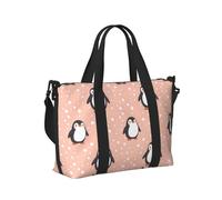 Sac de sport de voyage mignon à imprimé pingouin pour femme, article personnel pour la nuit, le week-end, le sport, sac de sport pour homme et femme