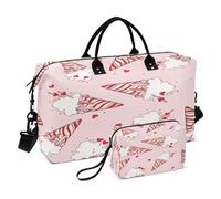 Sac de sport de voyage, motif cœurs glacés pour femmes et hommes, sacs fourre-tout de week-end, multicolore