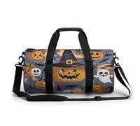 Sac de sport de voyage motif hiboux avec compartiment pour homme et femme, Le fantôme errant, 17.7in/9in/9in