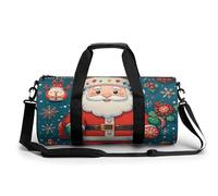 Sac de sport de voyage Phoenix avec compartiment pour homme et femme, Merry Christmas Santa Claus, 17.7in/9in/9in