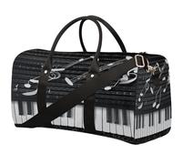Sac de sport de voyage pliable et étanche avec bretelles pour notes de piano