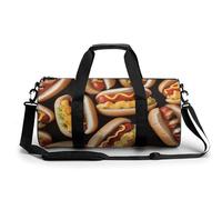 Sac de sport de voyage pour fruits et légumes avec compartiment pour homme et femme, Hot Dogs, 17.7in/9in/9in