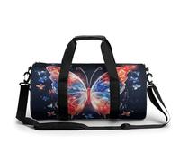 Sac de sport de voyage pour fruits et légumes avec compartiment pour homme et femme, Musica Papillon, 17.7in/9in/9in